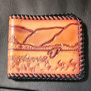 Artisan Tooled Leather Billfold